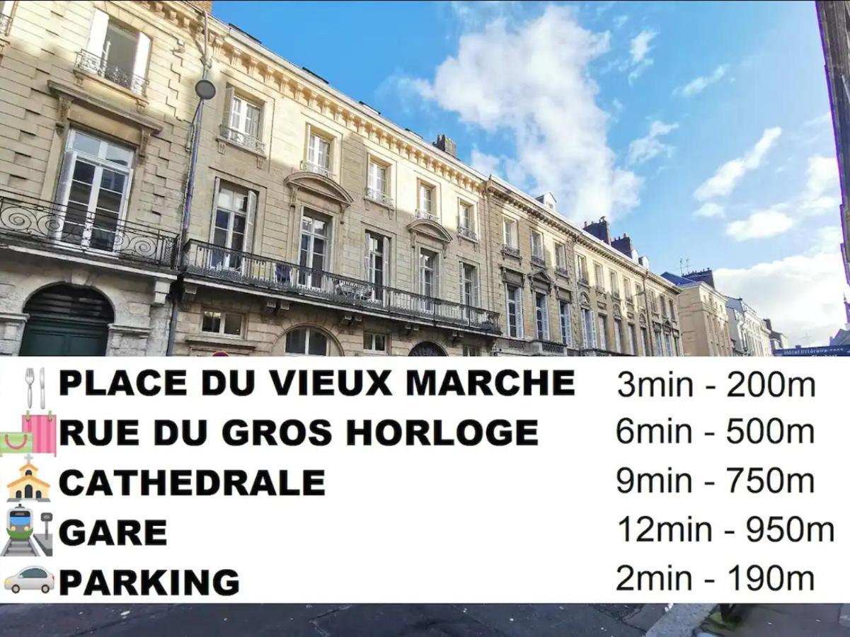 Le Palm ✧ Duplex Centre Historique Rouen Apartment Luaran gambar